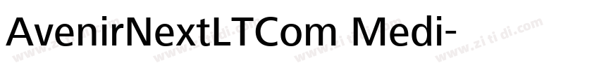 AvenirNextLTCom Medi字体转换